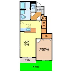 菊川駅 バス17分  平田本町下車：停歩9分 1階の物件間取画像